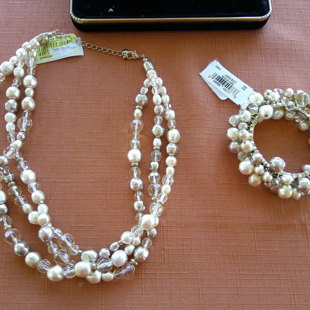 Costume Necklace and Bracelet